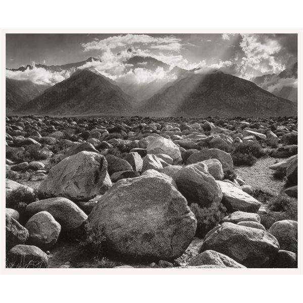 Photographer: Ansel Adams: Mount Williamson, Sierra Nevada from Manzanar, California, 1944.