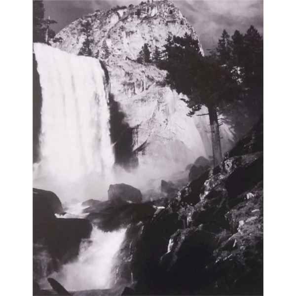 Photographer: Ansel Adams: Vernal Fall, Yosemite National Park, California, 1948.