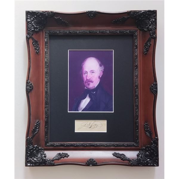 John Sutter signature 1803-1880: German-born Swiss pioneer settler and colonizer in California.