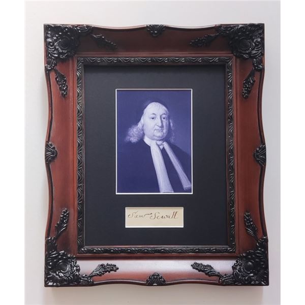 Sam Sewel Salem judge signature 1652-1730.