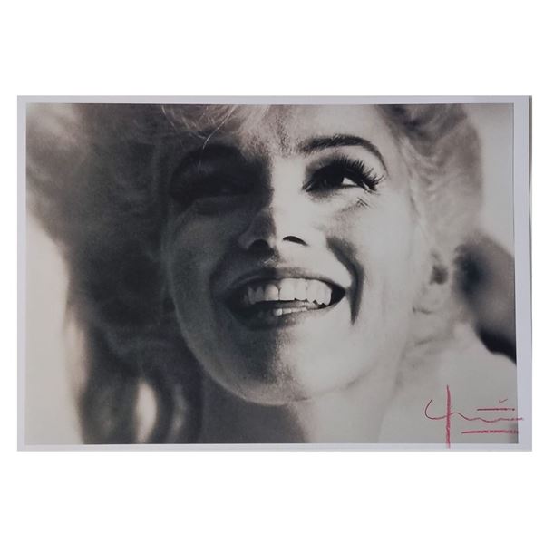Photographer: Bert Stern signed Marilyn Monroe: Bright smile photograph.