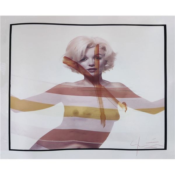 Photographer: Bert Stern - Marilyn Monroe (The last sittings 1962). Stripy scarf.