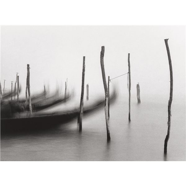 Michael Kenna signed Gondolas I, Venice, Italy, 1980.