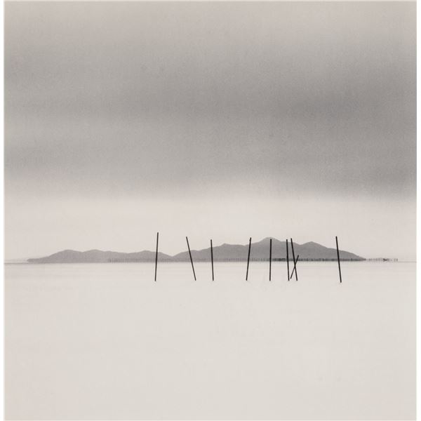 Michael Kenna signed Nine Poles, Nagahama, Honshu, Japan, 2001.