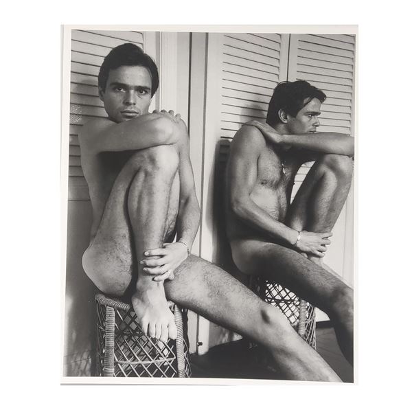 Photographer: Robert Mapplethorpe signed Boaz Manor (Untitled) photograph.
