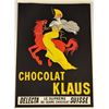 Image 1 : CHOCOLAT KLAUS. 1903 poster.