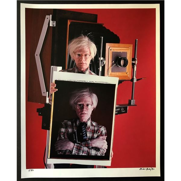 Photographer: Bill Ray - Andy Warhol double portrait 1980.