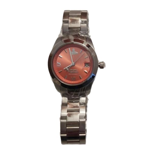 Brand new Vivienne Westwood Ladies Fenchurch Orange dial watch. Model: VV2920RSL.