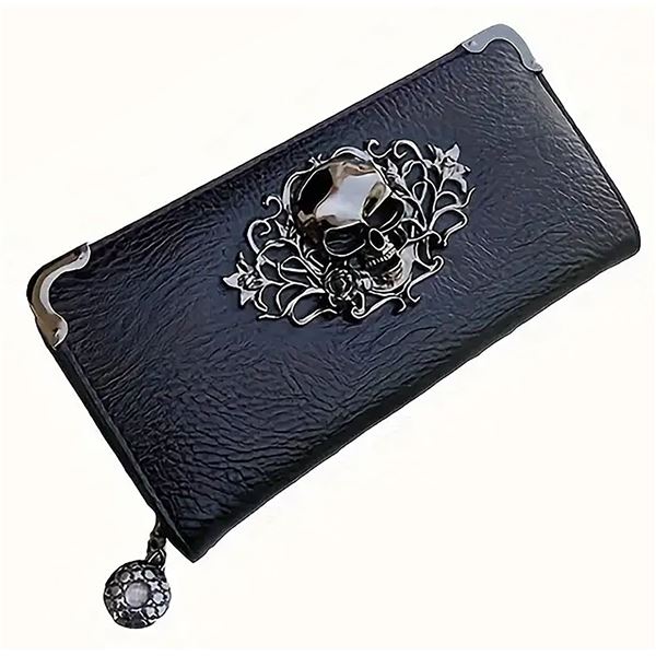 Brand new long skull purse.