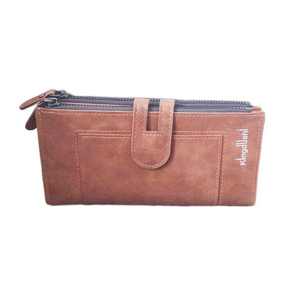 Brand new 'Kingdushi' tan pvc leather ladies purse.