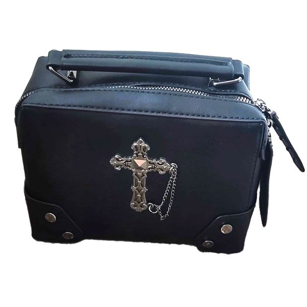 Brand new Gothic Crucifix black stud shoulder bag.