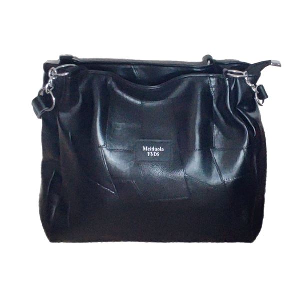 Brand new black quilted patchwork PU bag.