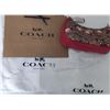 Image 7 : New Coach Teri shoulder brown bag with cherry print - Printed coated canvas with fabric lining.