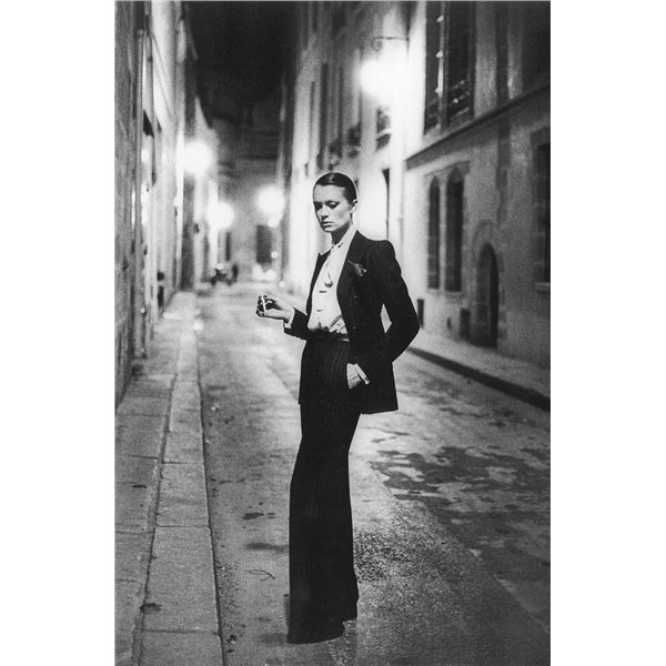 Photographer: Helmut Newton - RUE AUBRIOT I - French Vogue Paris 1985.