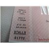 Image 2 : Rare Nirvana Kurt Cobain cancelled gig tickets April 3rd and 4th.