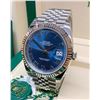 Image 2 : Rolex Datejust 41mm 126334 Blue Roman Dial 2020 unworn.