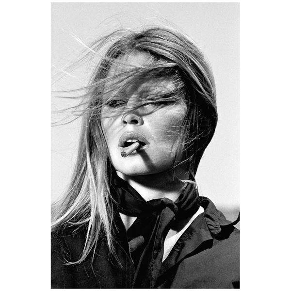 Terry O'Neill - Brigitte Bardot with Cigar, Spain, 1971