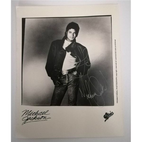 Michael Jackson 80's signed promo.