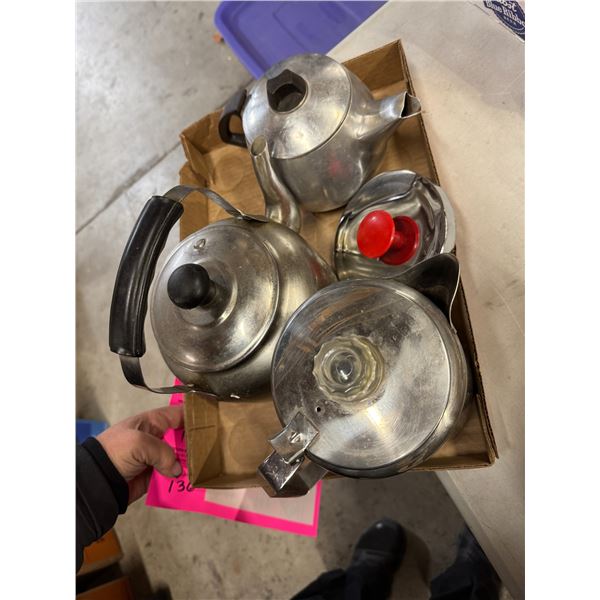 Coffee, pots, and tea pots