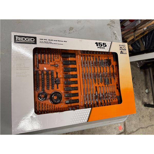 Rigid 155 pc drill and drive kit