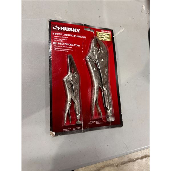 Husky 2 piece locking pliers set