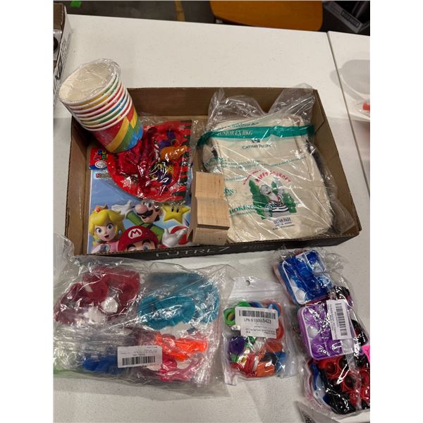 Assorted toys, and crafting items