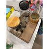 Image 1 : Canister decanter, and bottle