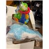 Image 1 : Sand and water table toy, and stuffy