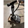Image 1 : Bike pump and helmet