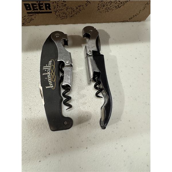 Cork screws and bottle open