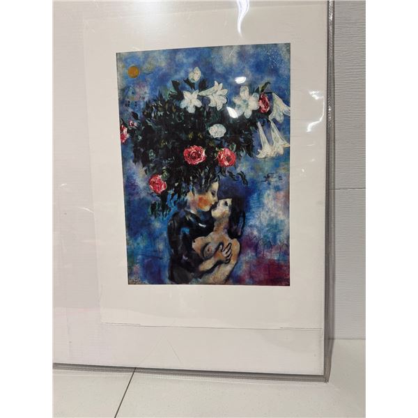 Marc Chagall Les Amants sous de fleurs de lis