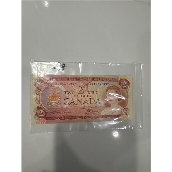 1974 Canada $2 bill