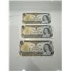 Image 1 : 1973 Canada Uncirculated Sequential $1 bills (3)