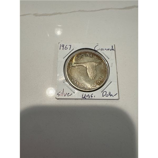 1967 Canada uncirculated silver $1