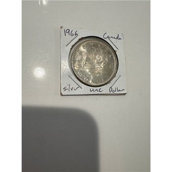 1966 Canada uncirculated silver $1