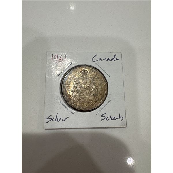 1961 Canada Silver 50 Cents