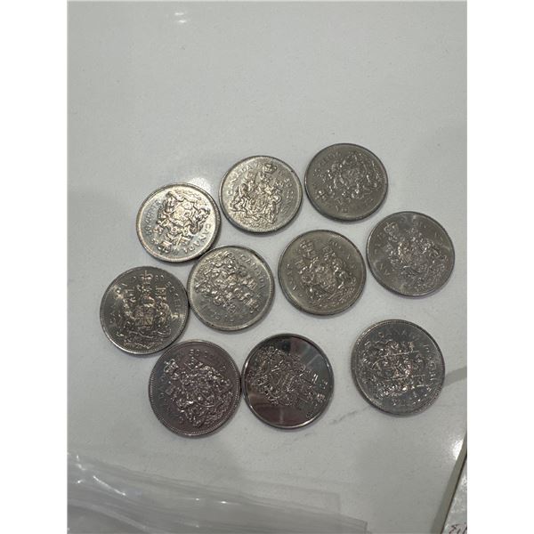 10 Canada 50 cents