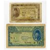 Image 1 : Egypt. Egyptian Currency, 1940, Pair Issued Banknotes
