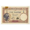Image 1 : French Indo-China. Banque de l'Indo-China, ND(1927-31). 1 Piastres, P-48b, XF to AU w/ Stain
