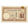 Image 2 : French Indo-China. Banque de l'Indo-China, ND(1927-31). 1 Piastres, P-48b, XF to AU w/ Stain