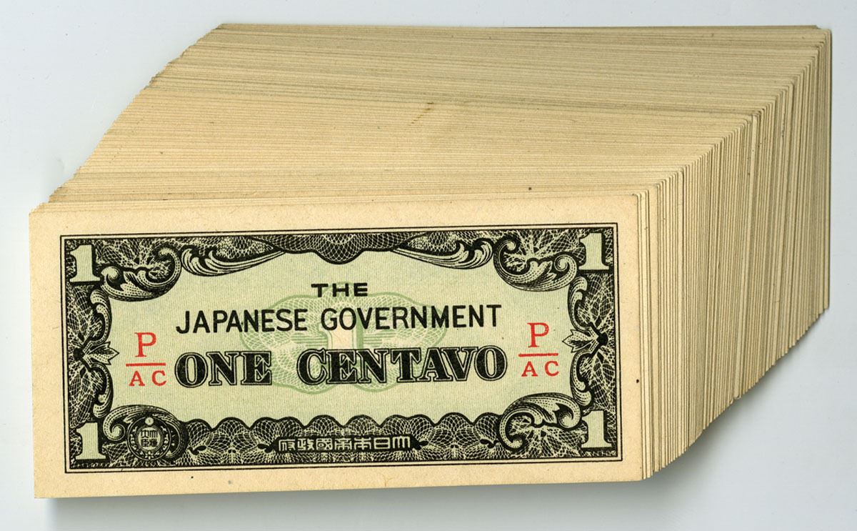 Japanese Invasion Banknotes Philippines. Japanese Occupation of the Philippines WWII Group of ...