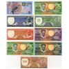 Image 1 : Suriname. Central Bank of Suriname 1963 - 2000 Group of 9 Issued Banknotes