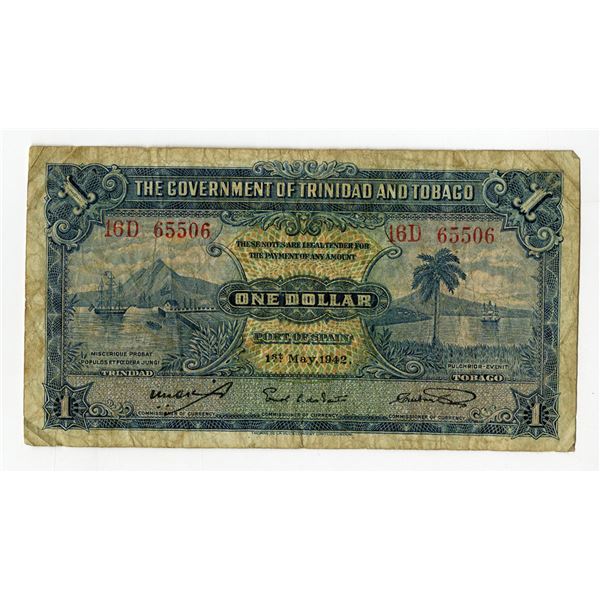 Trindade & Tobago. Central Bank of Trindade & Tobago, 1942, Issued Banknote