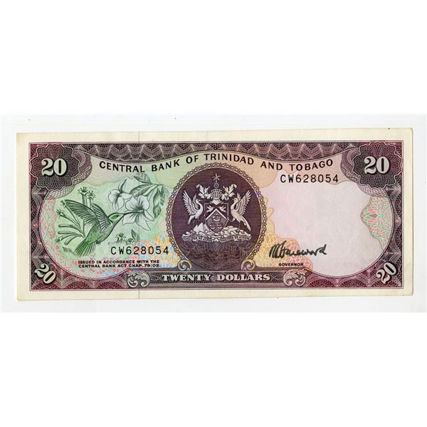 Trinidad & Tobago. Central Bank of Trinidad & Tobago, ND(1982). 20 Dollars, P-39c.