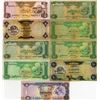 Image 1 : United Arab Emirates. United Arab Emirates Central Bank, Group of 9 Issued Banknotes.