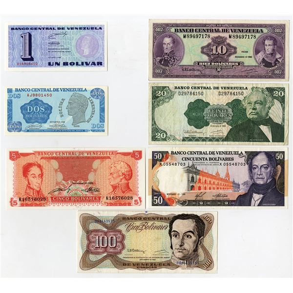 Banco Central de Venezuela, 1989-92, Group of Issued Banknotes