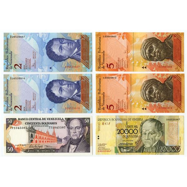 Venezuela. Banco Central de Venezuela, 1995 to 2008, Group of Issued Banknotes