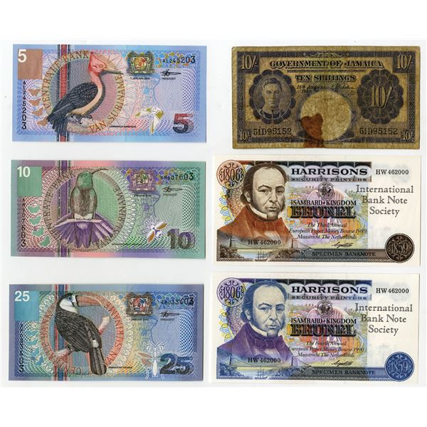 World Wide Assortment of Banknotes and Advertising Notes, 1958 to 2000