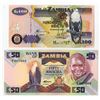 Image 1 : Zambia. Bank of Zambia, ND (1986-88) to 2010, Issued Banknote Pair.