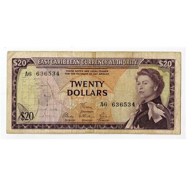 East Caribbean States. East Caribbean Currency Authority, ND (1965), Issued Banknote